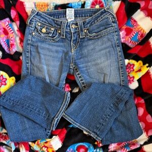 True Religion Classic Blue Boot Cut Jeans